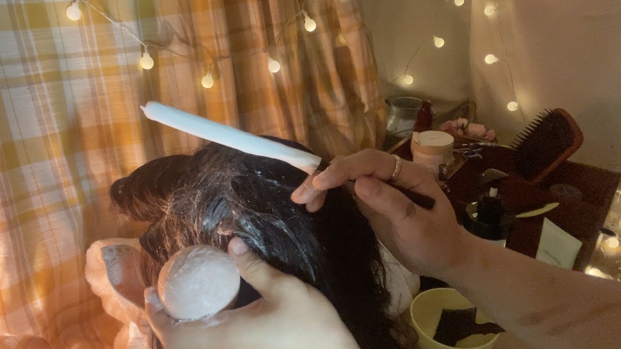 ASMR | 간질간질 두피 관리 받고 가세요/ 두피각질관리 샵 상황극, 샴푸,두피긁기,고데기