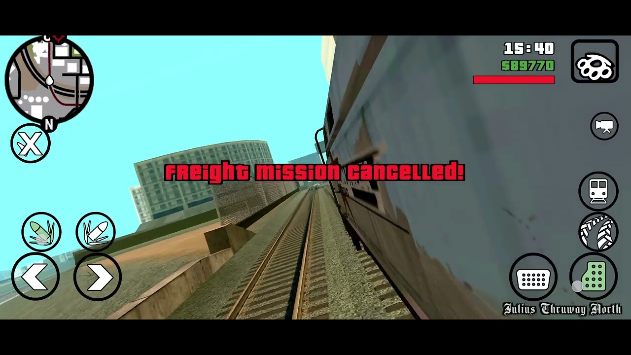 Gta grand theef auto city sa full enjoy tren full speed 😂☠️