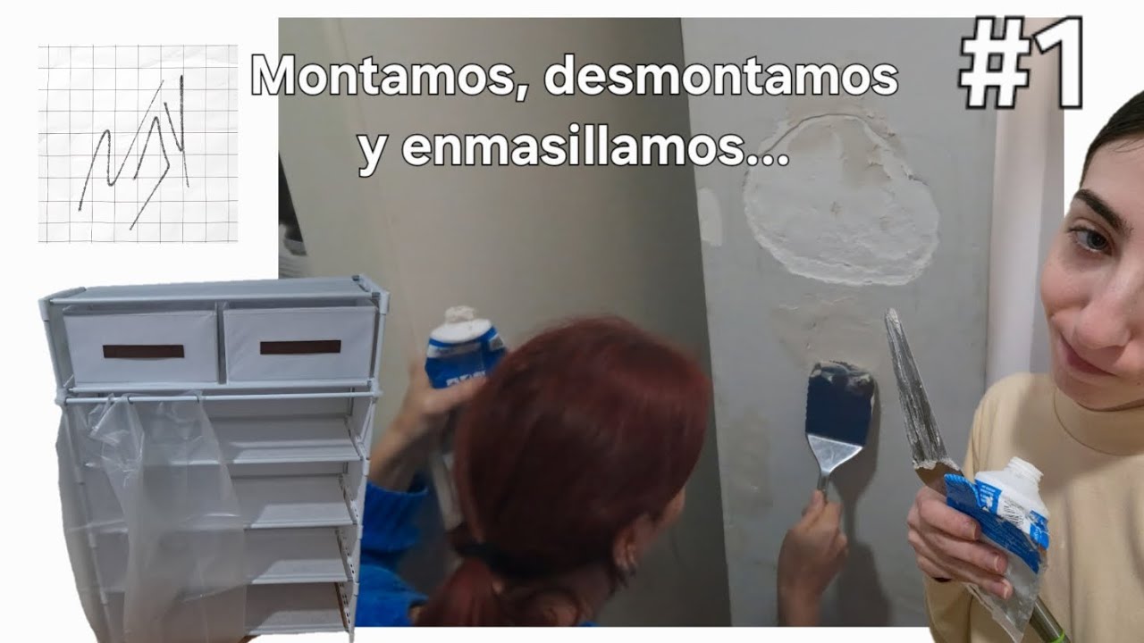 Empezamos con la reforma de mi habitación y rompemos la pared...