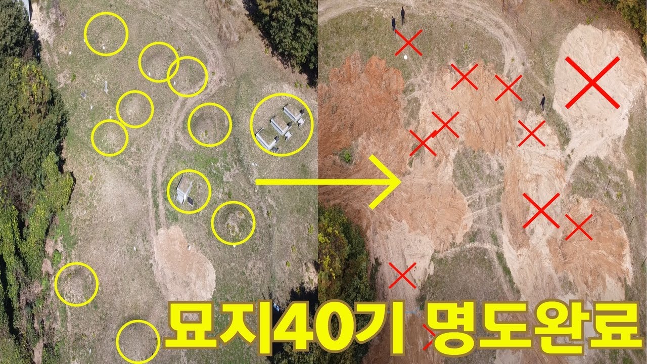 분묘기지권 명도방법 대공개합니다 묘지40기 명도완료
