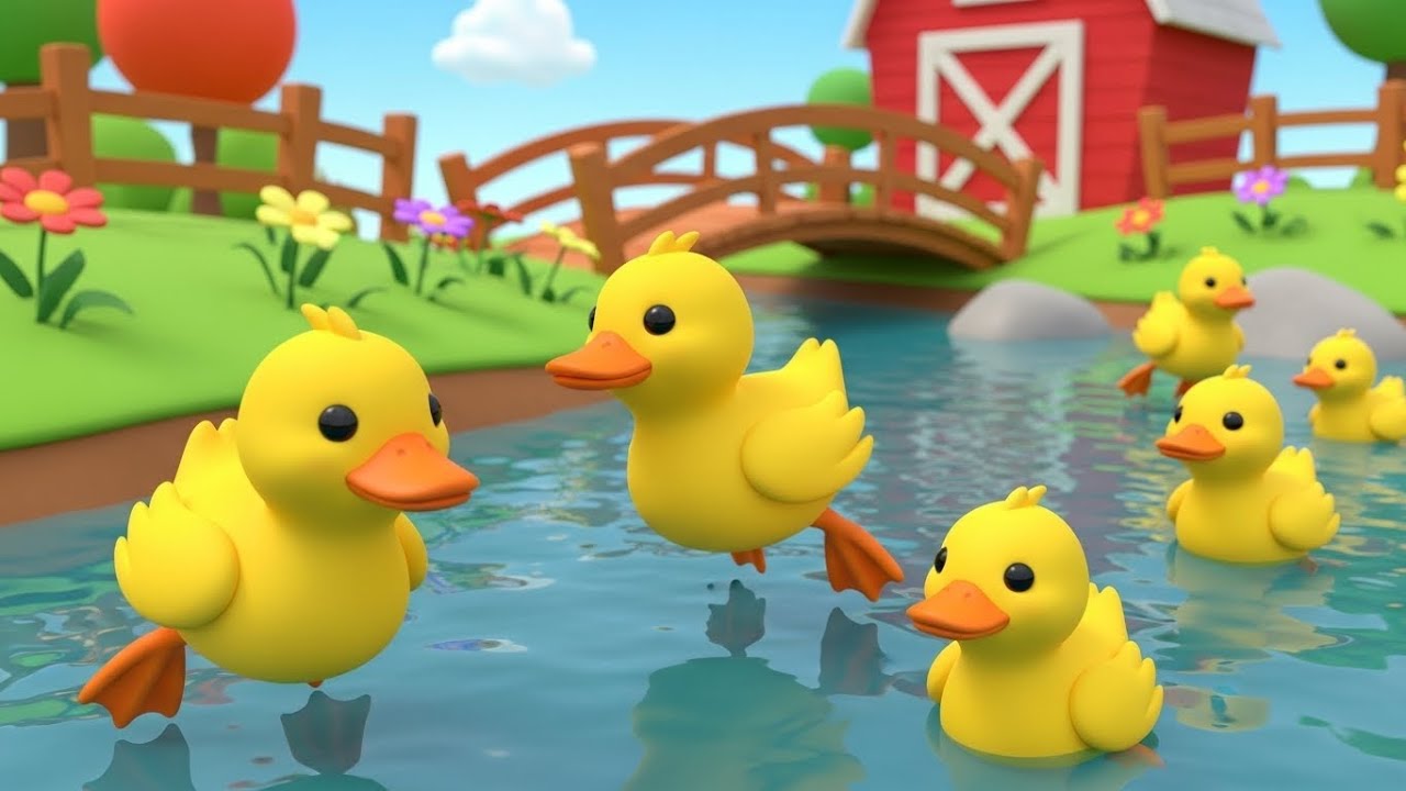 Counting Ducks on the Farm Song for Kids | Number & Animal Learning Song, Fun Nursery Rhyme, Baby