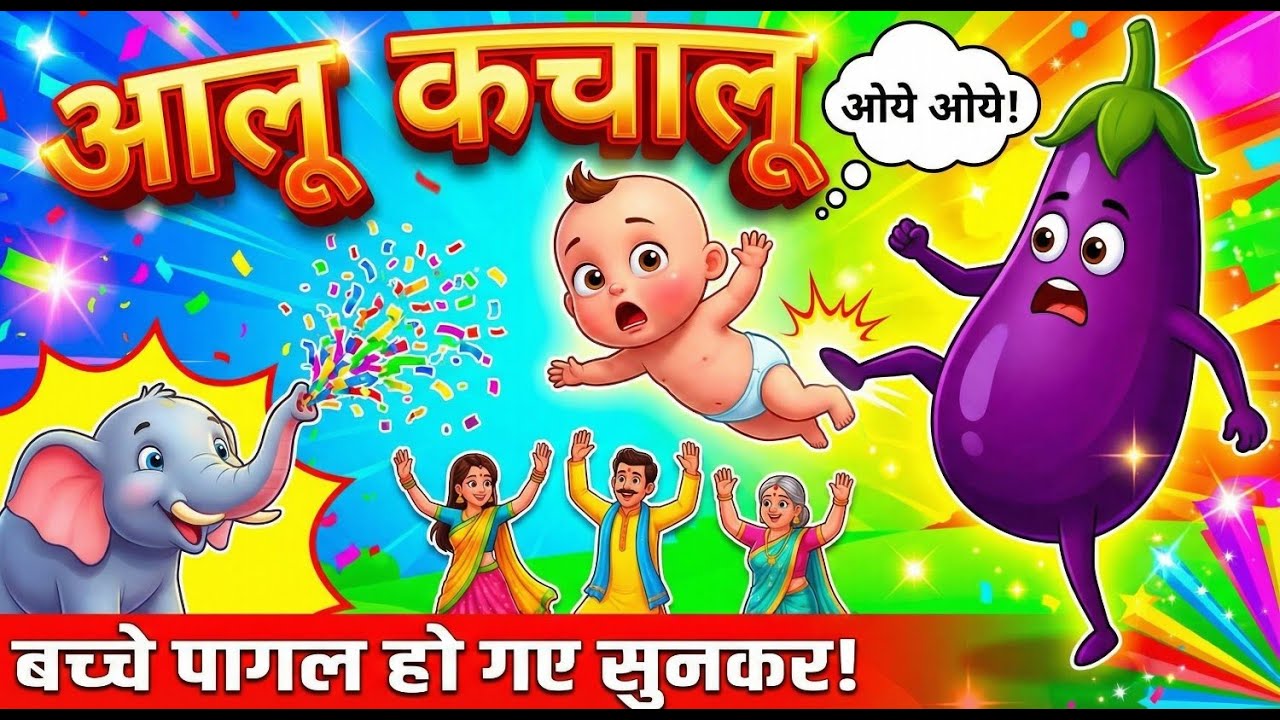 Aloo Kachaloo | घर में भूत 🫥 | Hindi Nursery Rhymes - Zappy Zoo | Baby Toons Video
