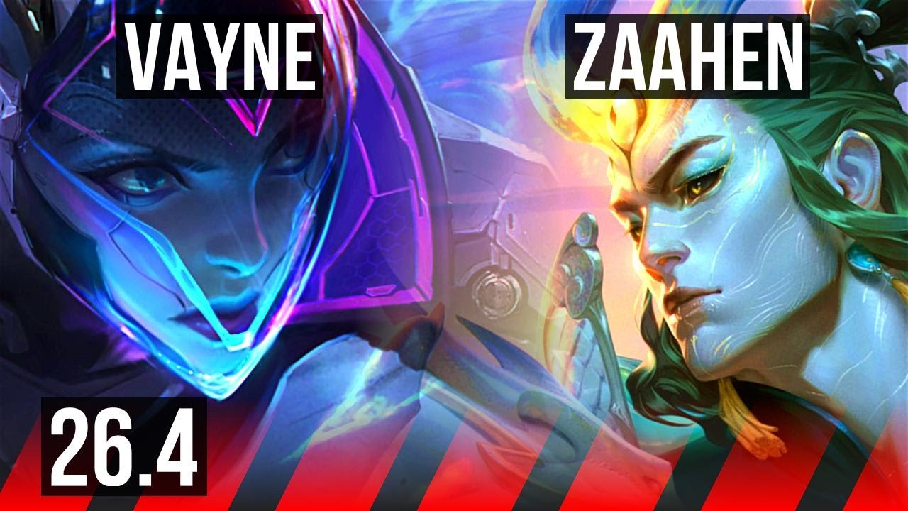 VAYNE vs ZAAHEN (TOP) | Good KDA: 17/2/1 | EUW Master | 26.4