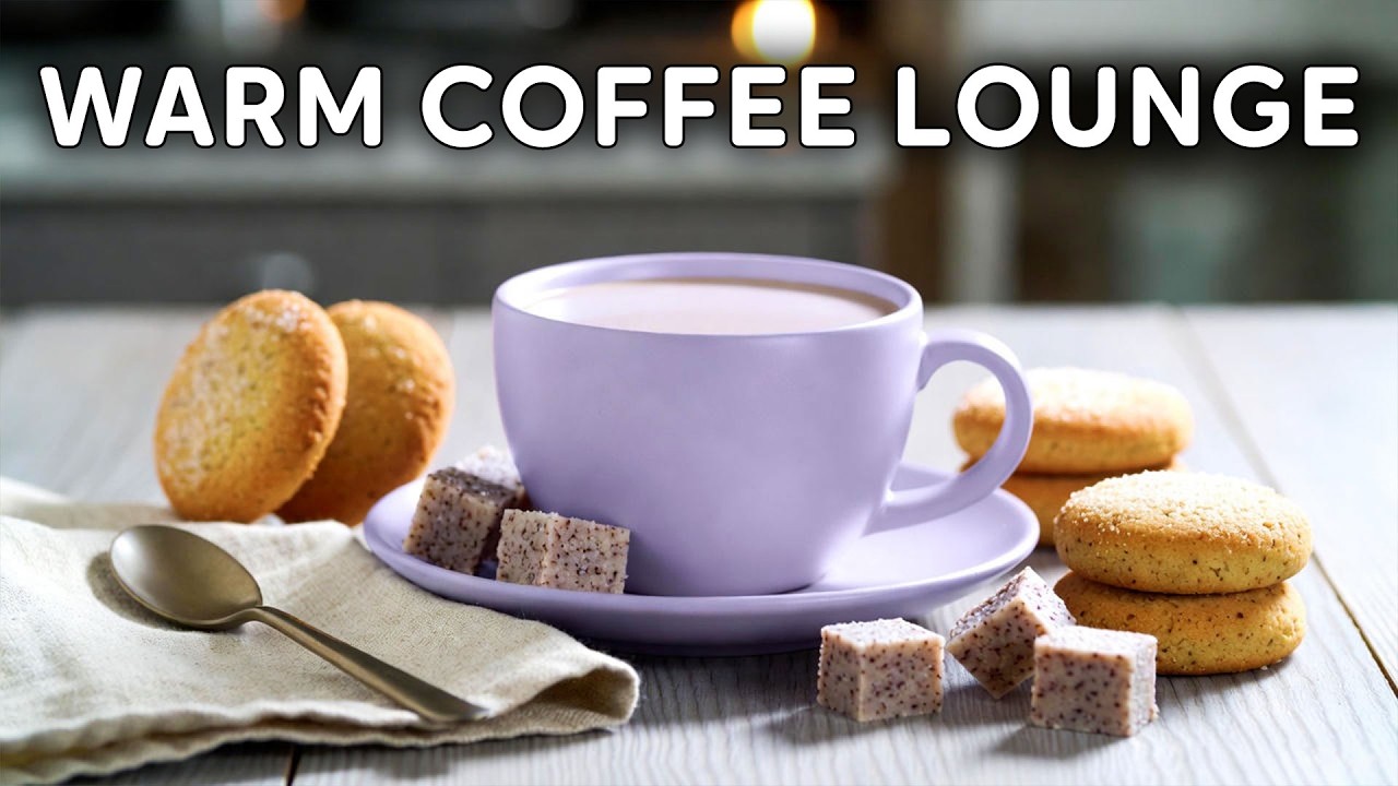 COZY MORNING COFFEE SHOP AMBIENCE ☕ SMOOTH JAZZ FOR FOCUS, STUDY & WORK | CAFÉ MOON LOUNGE