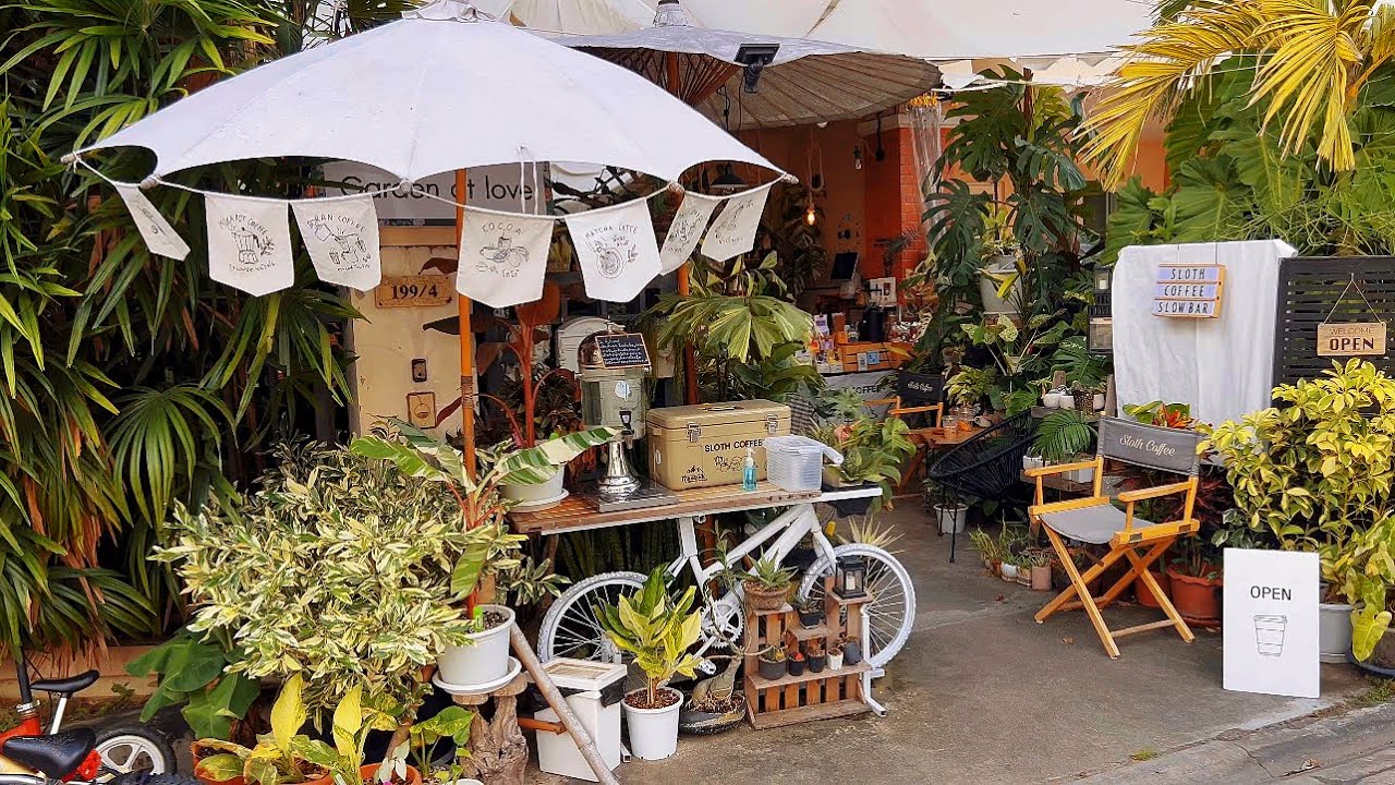 ASMR Cafe Vlog Mini Coffee Shop Home Garden Kopi Dream Design Idea Sell Coffee Kaffebar Tasty Inside