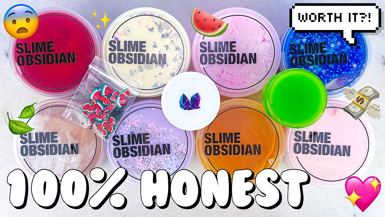 $135 SLIME OBSIDIAN FAMOUS TIKTOK & INSTAGRAM SLIME SHOP REVIEW 💖 100% Honest