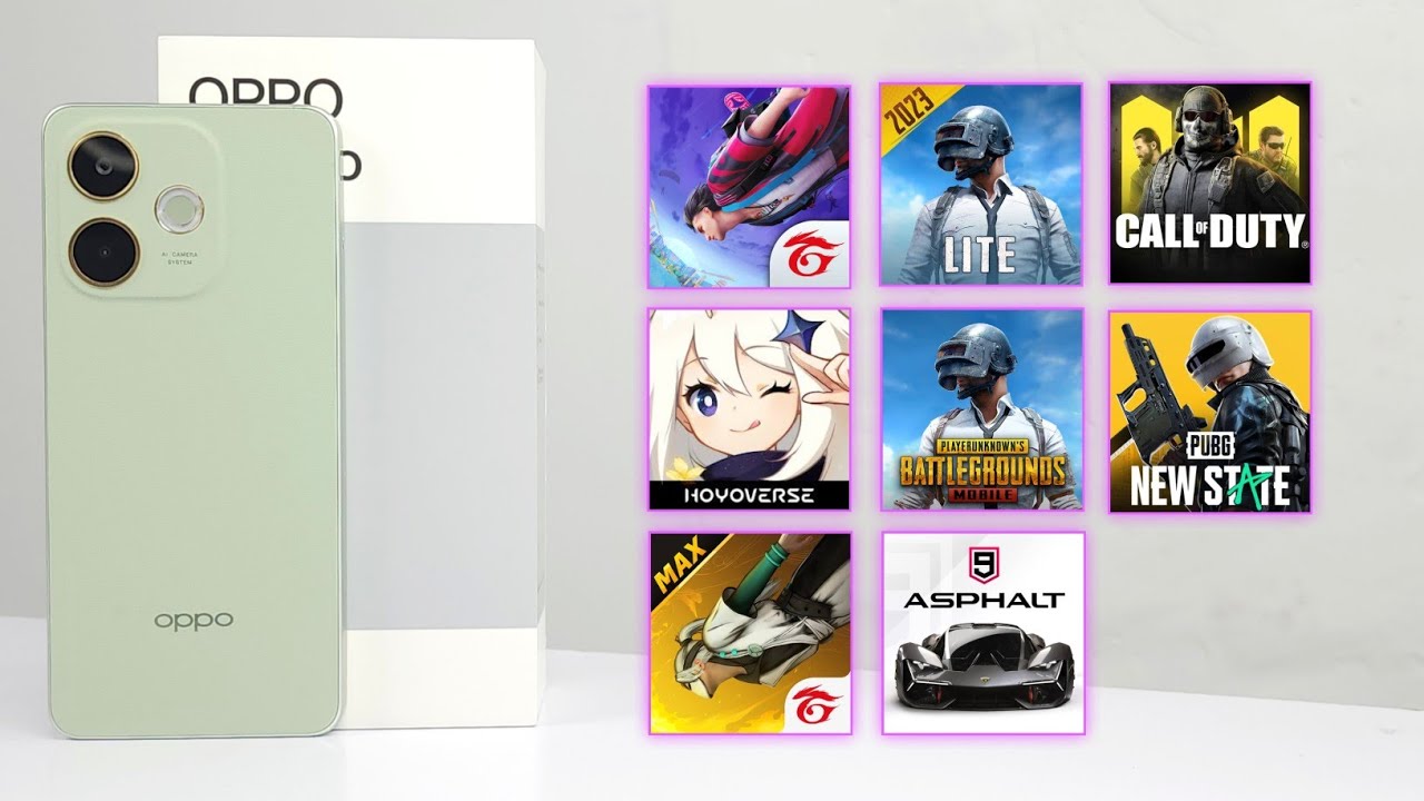 Oppo A5 Pro 8+ Games Test - PUBG/Free Fire/Genshin/Call Of Duty/New State/Asphalt Legends