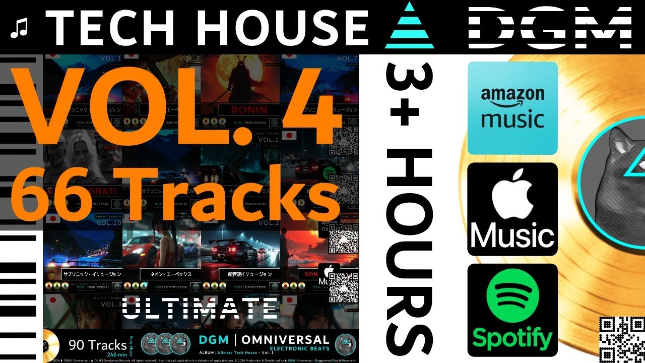 Ultimate: Tech House | Best of Electronic Underground Music | Vol. 4 | 3+ Hours | ▲ DGM | 2024