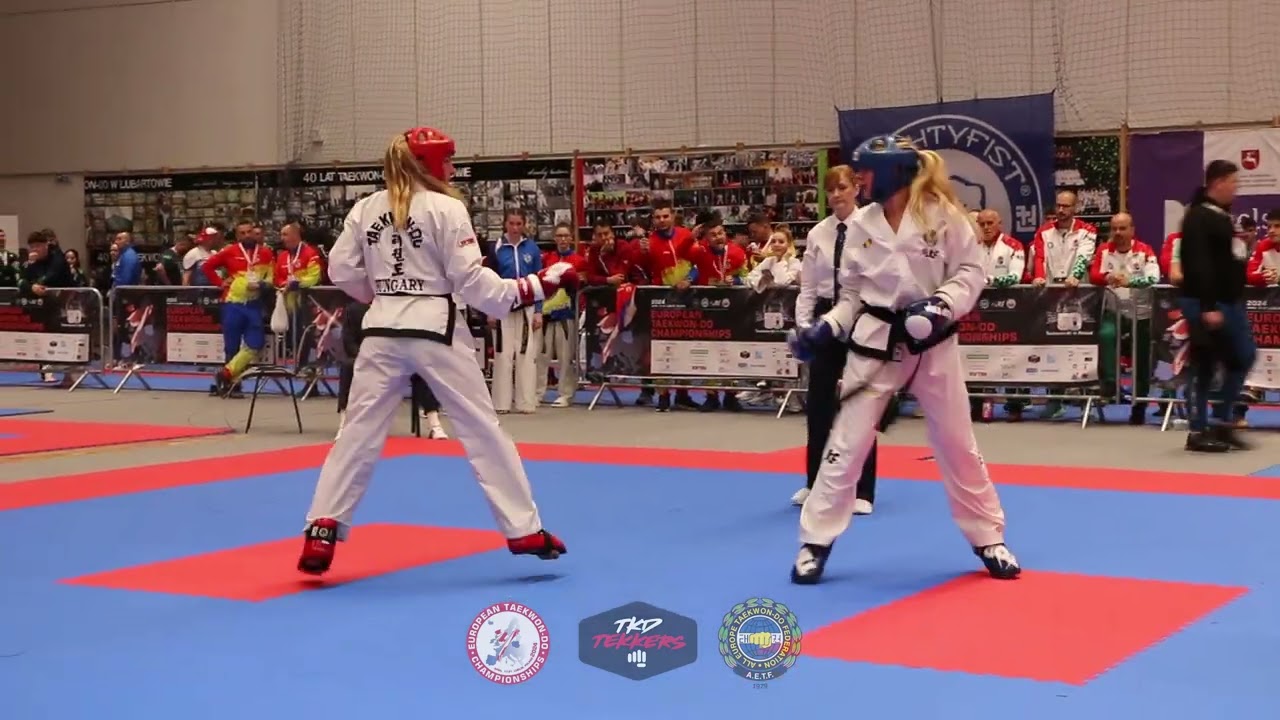 Nikolett Mezei HUN vs Adelina Alicia Mihai ROM - Female Senior Sparring -65KG