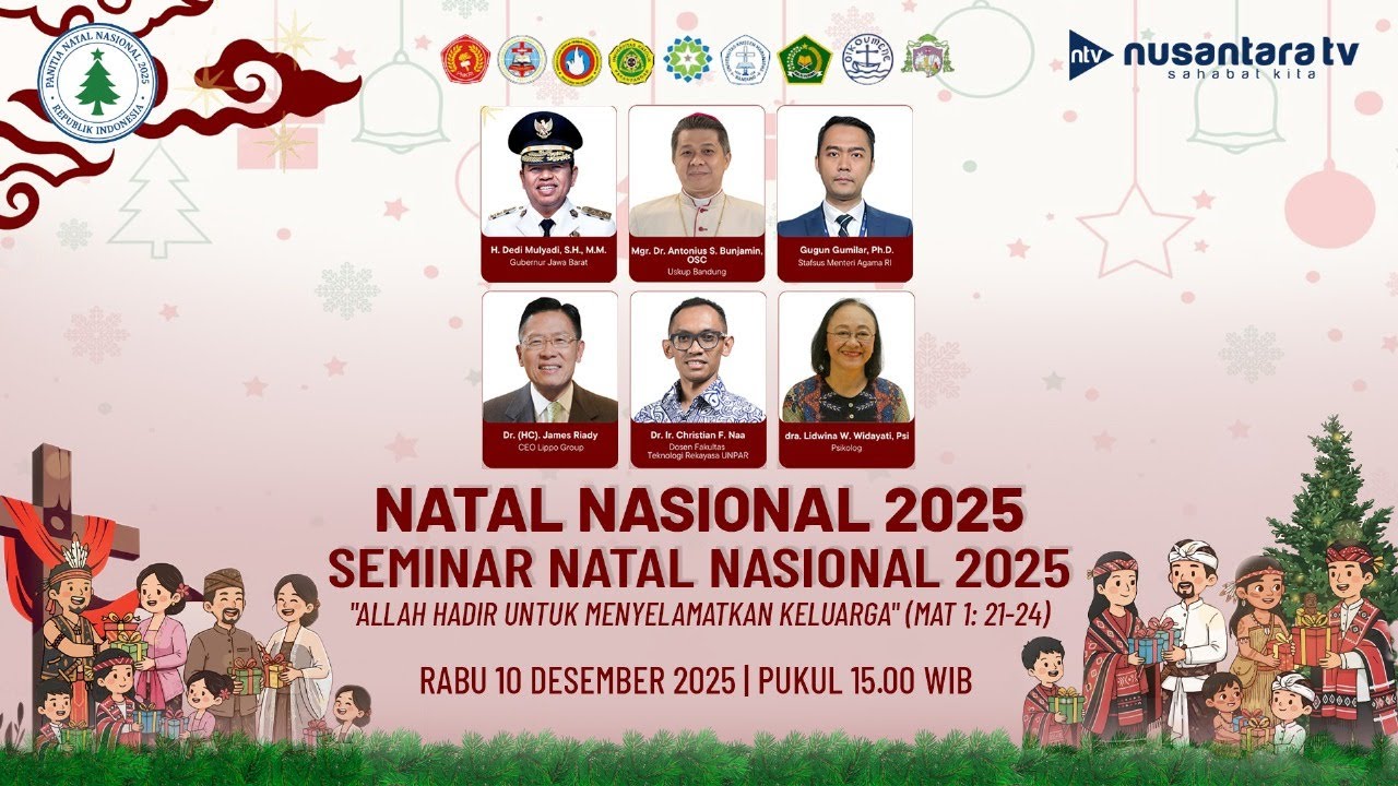 [LIVE] Seminar Natal Nasional 2025 - Allah Hadir untuk Menyelamatkan Keluarga (Mat 1: 21-24) | NTV