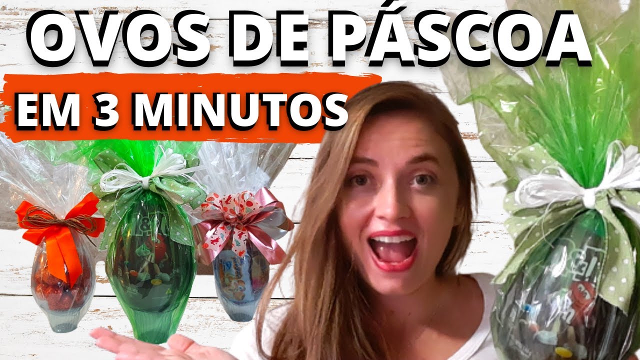 COMO FAZER OVOS DE PÁSCOA RÁPIDO E FÁCIL | Ideia incrível para a páscoa.