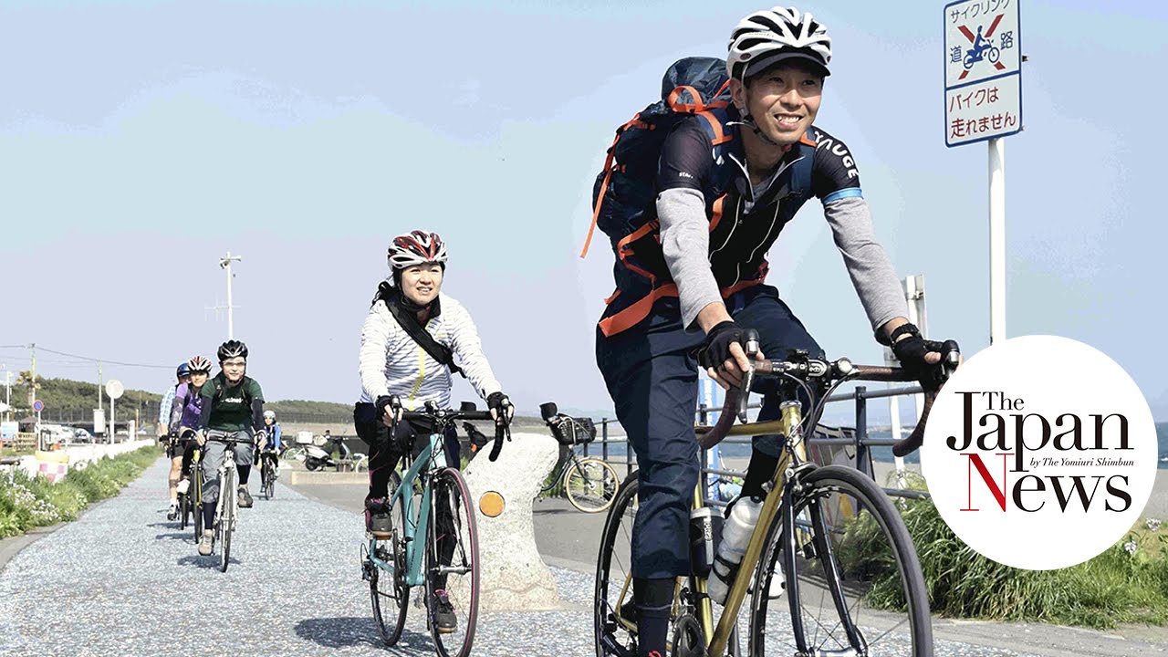 Shonan cycling tour in The Japan News