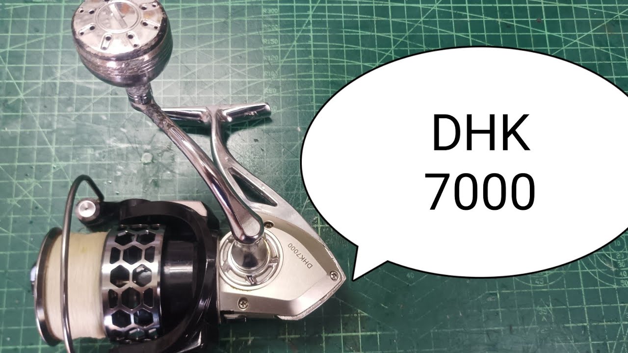 COMO REPARAR CARRETE O REEL DE PESCA SONGAYLLANG DHK 7000 REPARRACION DE MANIVELA Y PICK UP