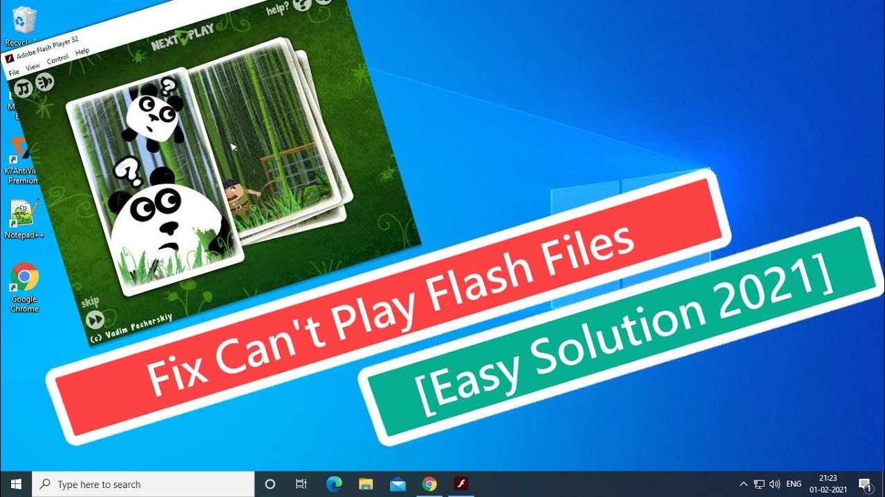 Fix Can't Play Flash Files [Easy Solution 2021]