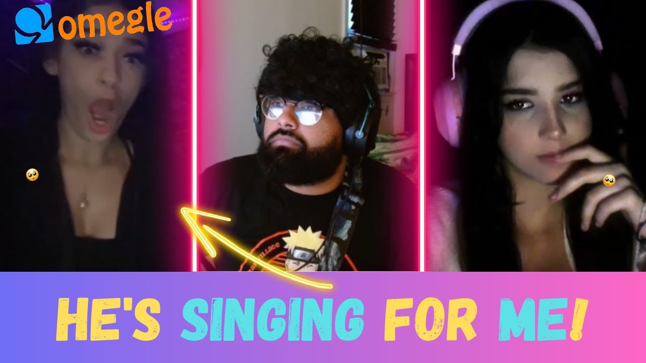 ОН ПОЁТ ДЛЯ МЕНЯ! (РЕАКЦИИ НА ПЕНИЕ В ПАНЕ OMEGLE!)