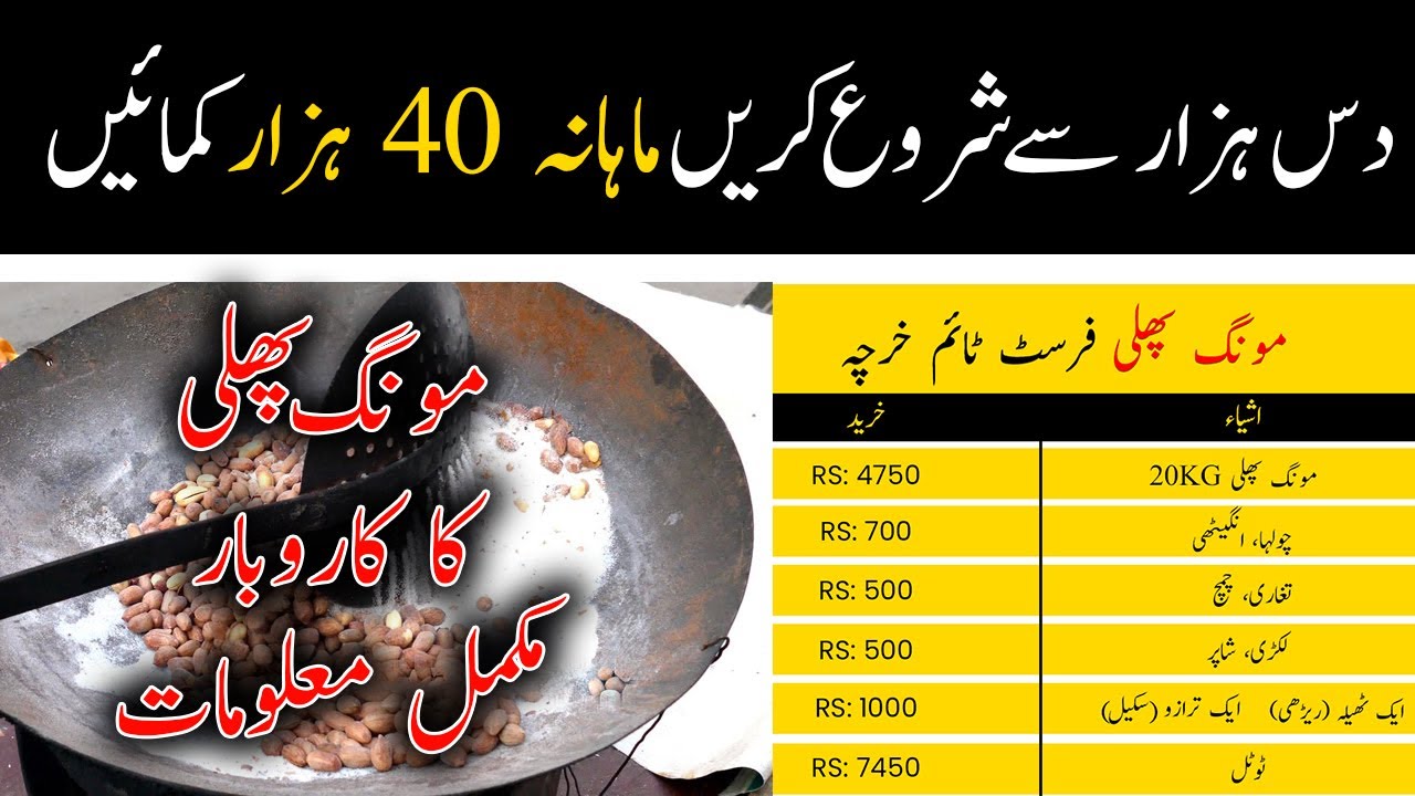 mungfali ka karobar | mong phali se 40000 monthly | mong phali ka business