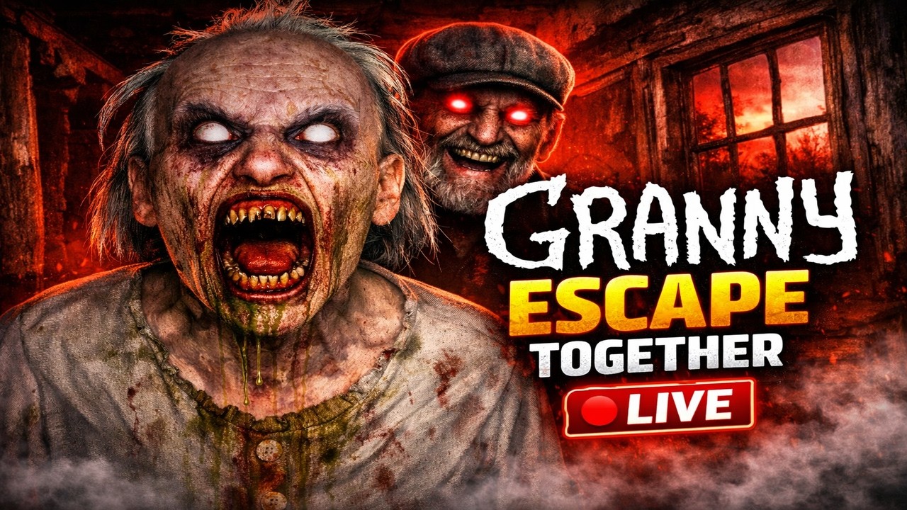 😱 Granny Escape Together 😱| Horror  Gamepaly| ⚡STROM GAMERS⚡ #Granny #GrannyLive #horrorgame