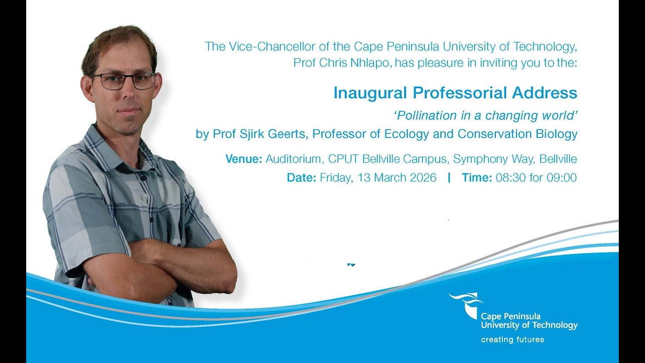 Inaugural Professorial Address of Prof Sjirk Geerts