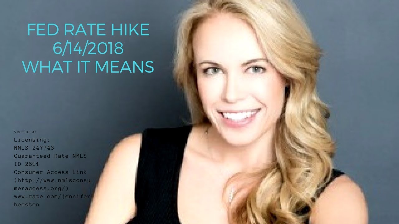 FED Hikes Rates:The Affect On Real Estate (6/14/2018)