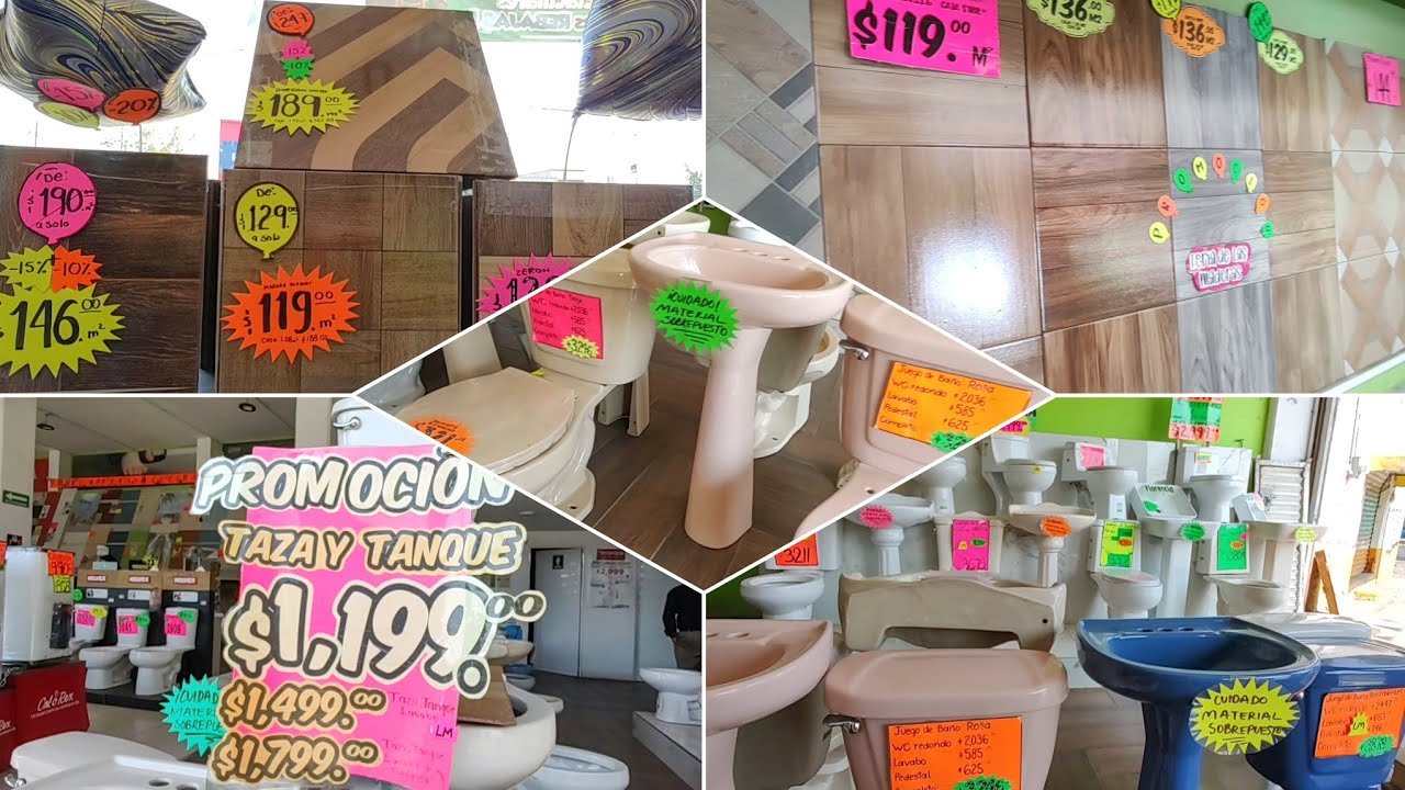 EL MEJOR LUGAR BARATO!!! REMODELA TU HOGAR REMATE DE BAÑOS, AZULEJOS, TINACOS, TARJAS, MEZCLADORAS