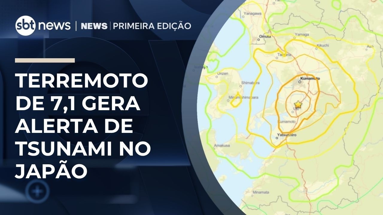 Terremoto de magnitude 7,1 atinge o Jap&atilde;o e gera alerta de tsunami | #NewsPrimeiraEdi&ccedil;&atilde;o