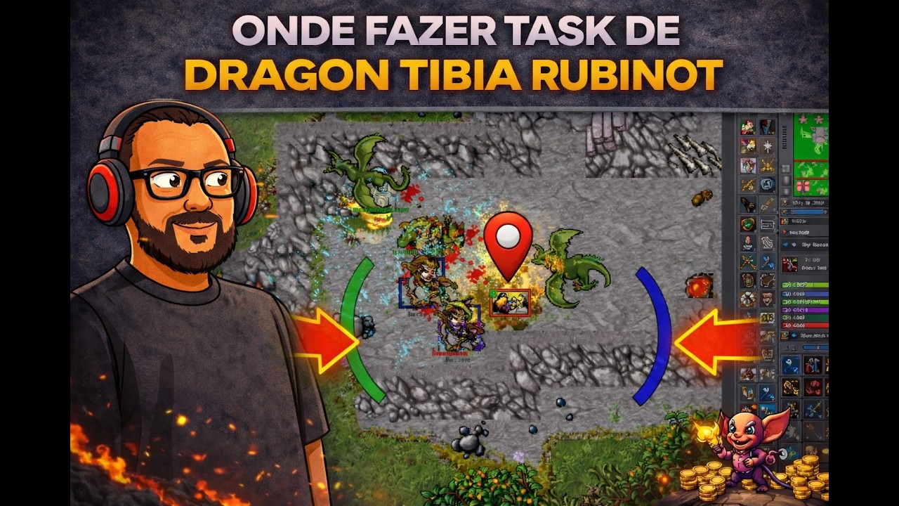 ONDE FAZER TASK DE DRAGON TIBIA RUBINOT