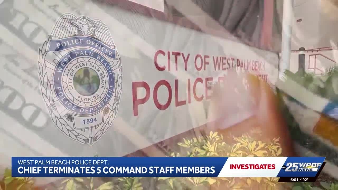 Exclusive: Five West Palm Beach police commanders fired as Internal Affairs report finds policy v...
