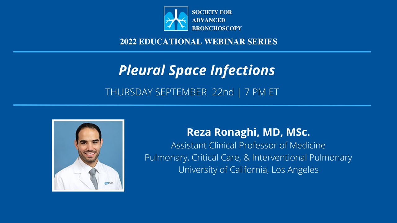 SEPTEMBER 2022 | Pleural Space Infections