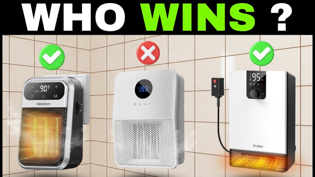✅7 Best Bathroom Space Heaters [2026] 🔥 Electric Wall Heaters for Small Rooms