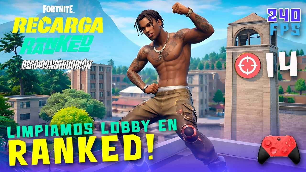 Victoria en recarga con 14 eliminaciones - Fortnite ranked zero build