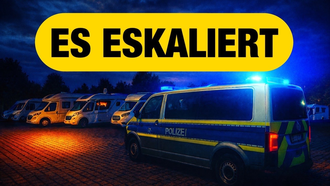 Polizei auf dem Wohnmobil-Stellplatz 😳 Camper-Chaos beim Zwiebelmarkt Weimar