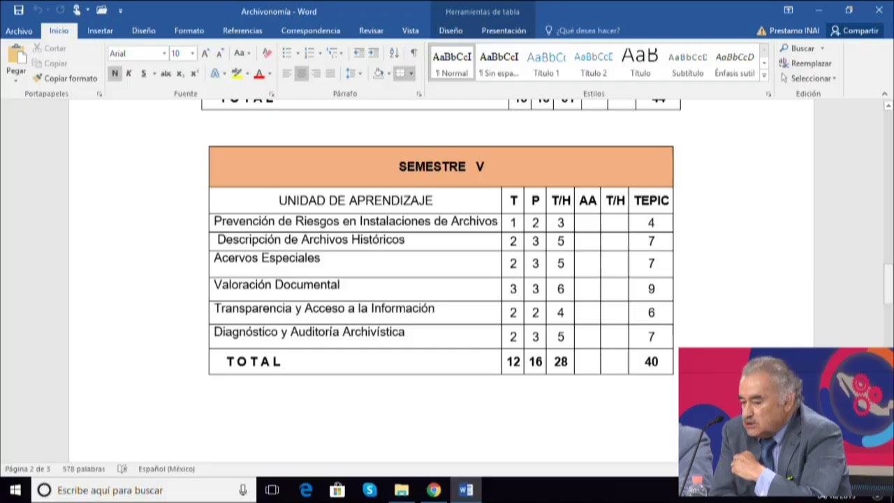 Establecimiento de Programas de capacitación archivística