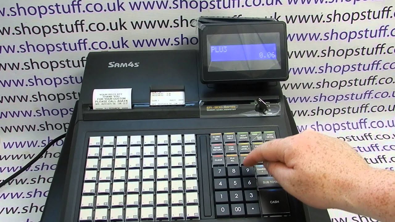Sam4S ER-945 Support: How To Program A PLU Product Preset Price