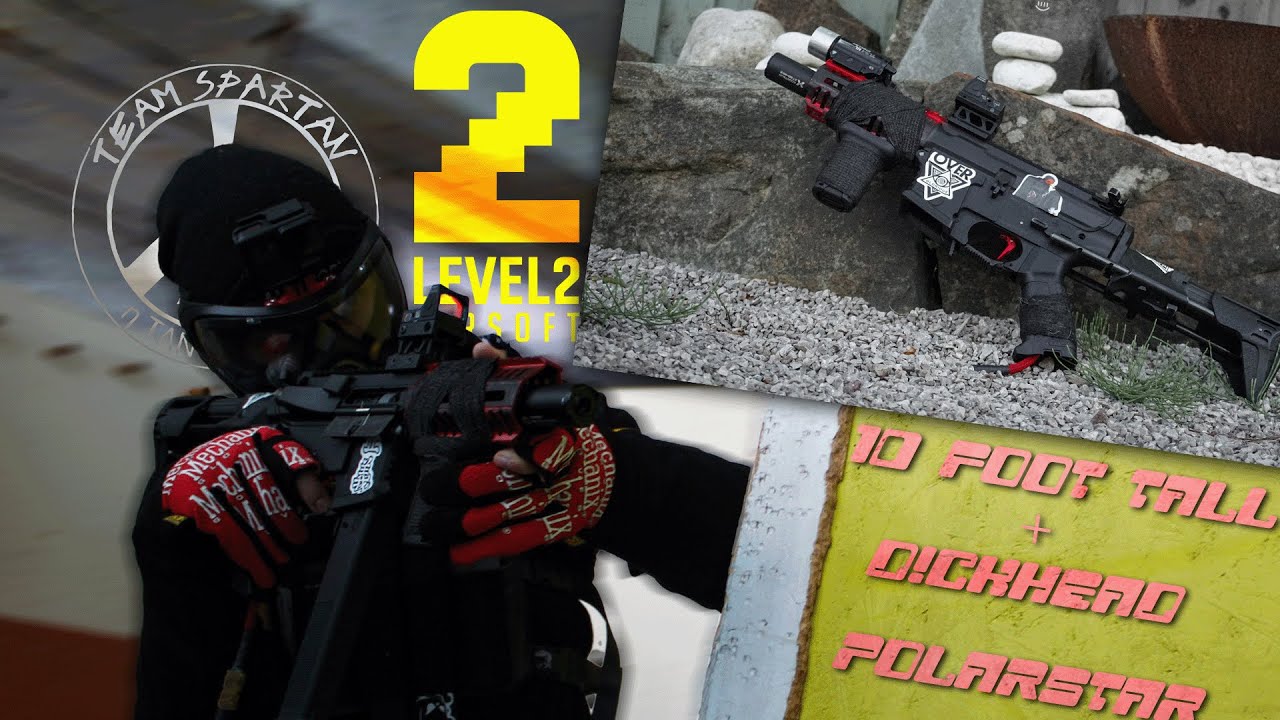 10 foot tall, D!ckhead [Airsoft polarstar gameplay, Level 2 Airsoft]
