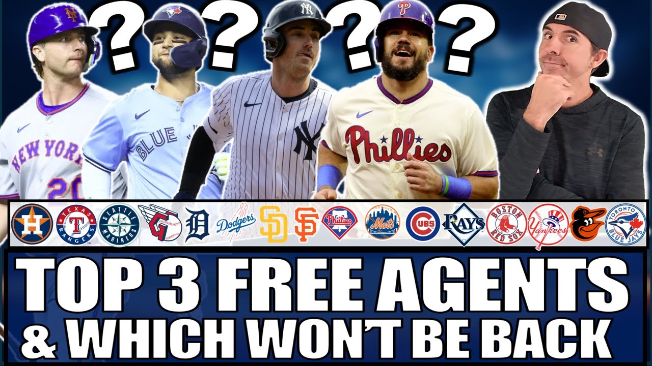 Топ-3 свободных агента для всех 30 команд MLB и какие игроки вернутся, а какие нет.