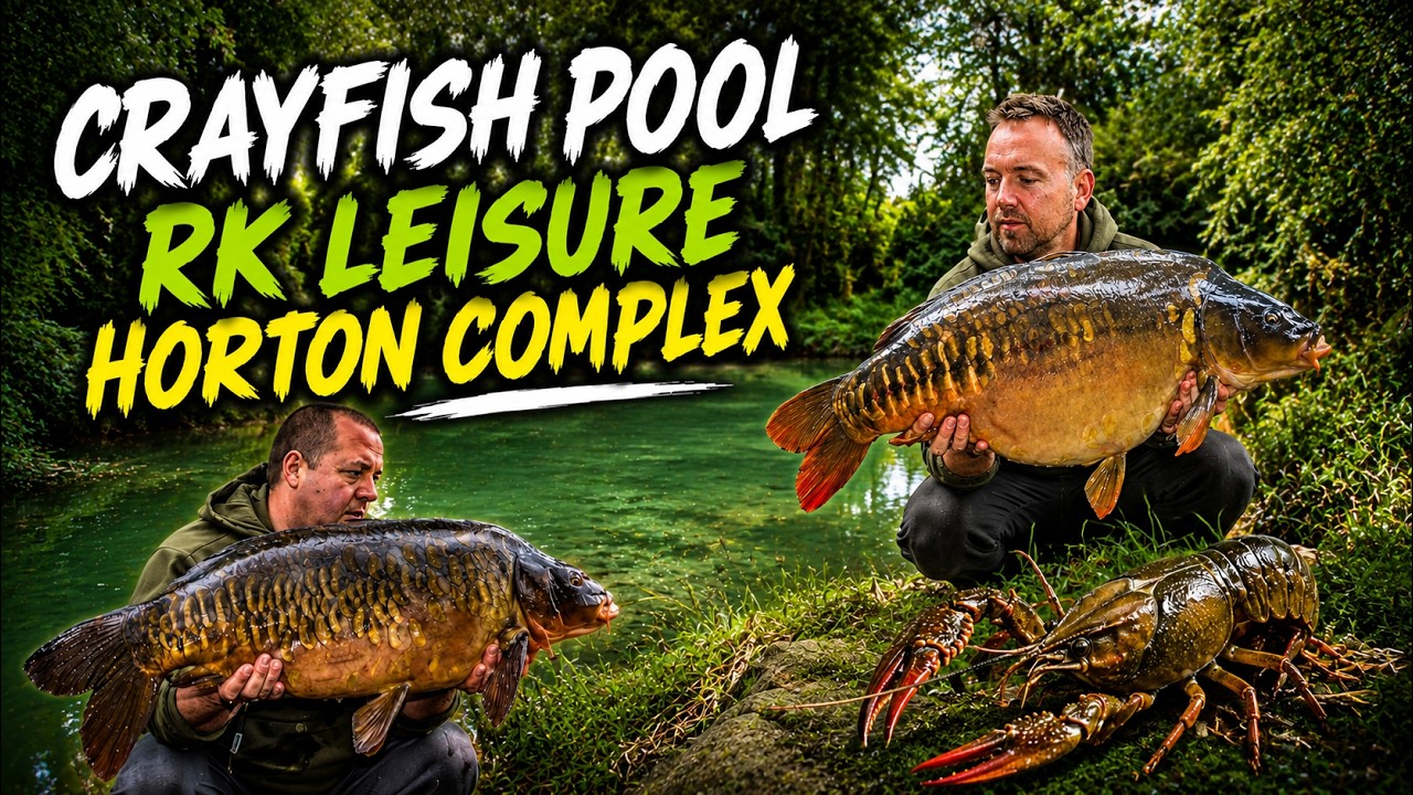 Carp fishing Crayfish pool on RK Leisure Horton Complex