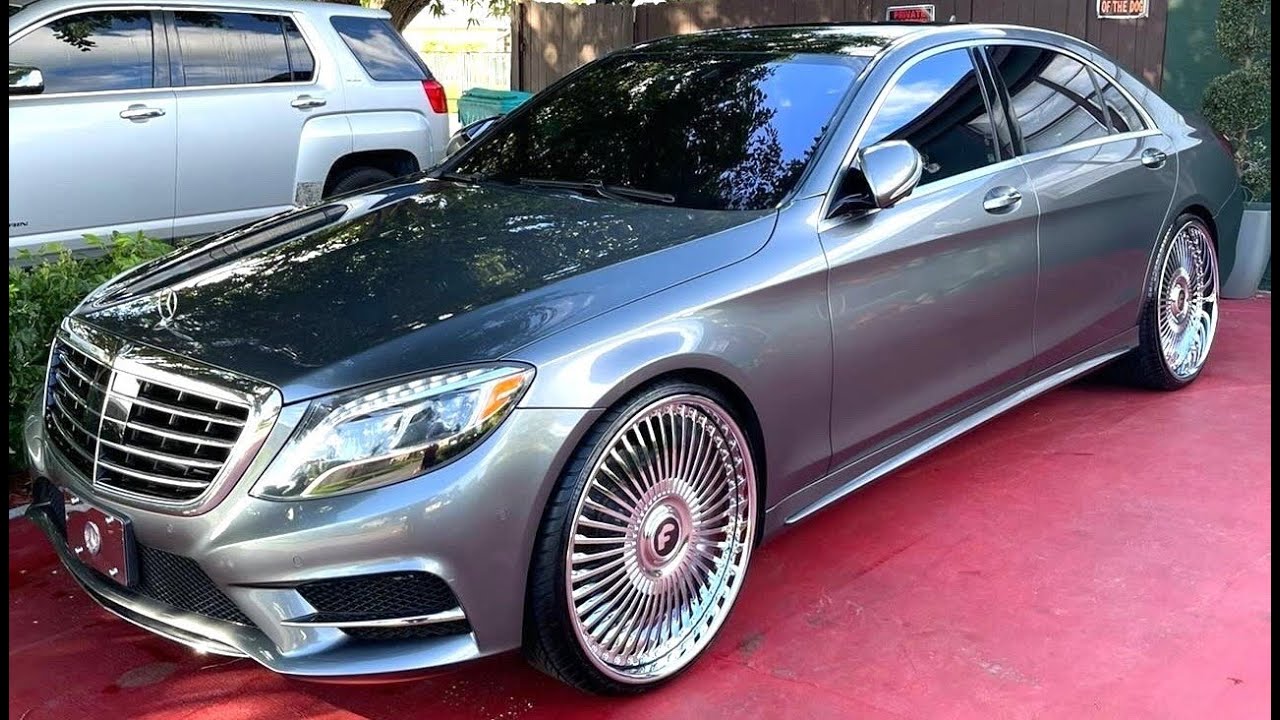 Taking the 24's Off A S550 Mercedes Benz
