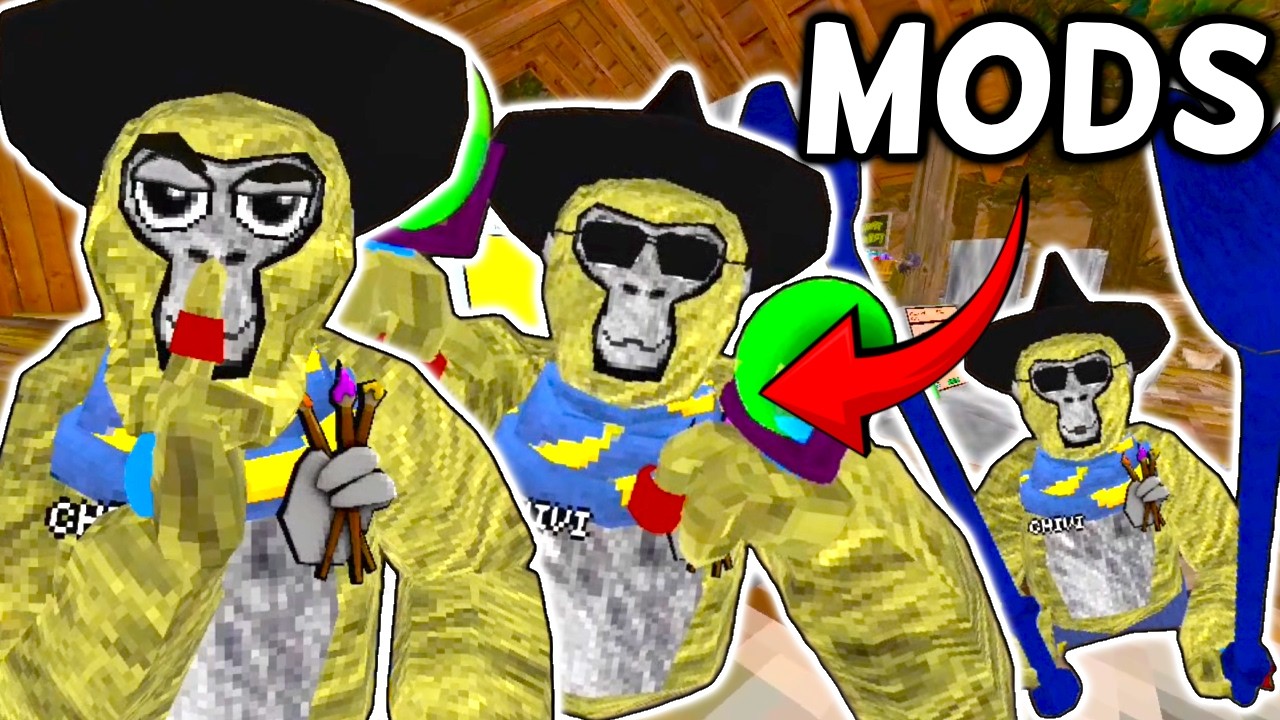 Gorilla Tag added MODS!? (Gadget Gear Update)