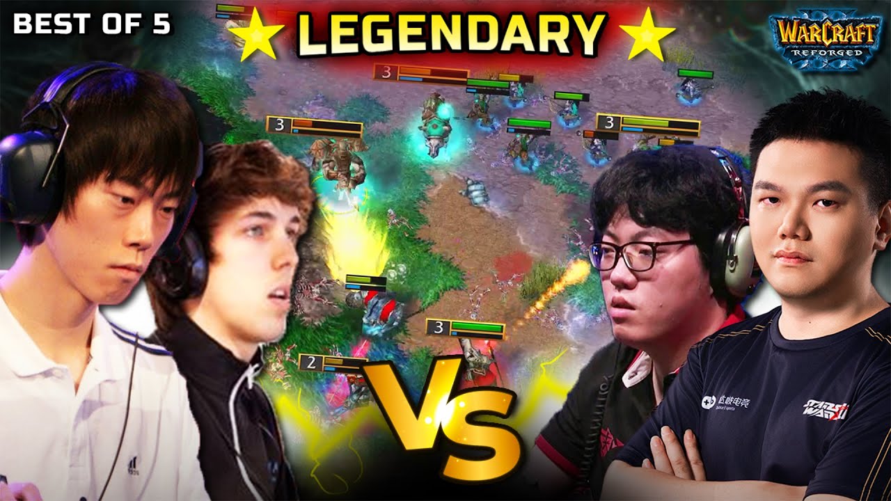MATCH OF THE YEAR - Grubby & Moon play a LEGENDARY 2v2 against TH000 & Fly100% - Warcraft 3