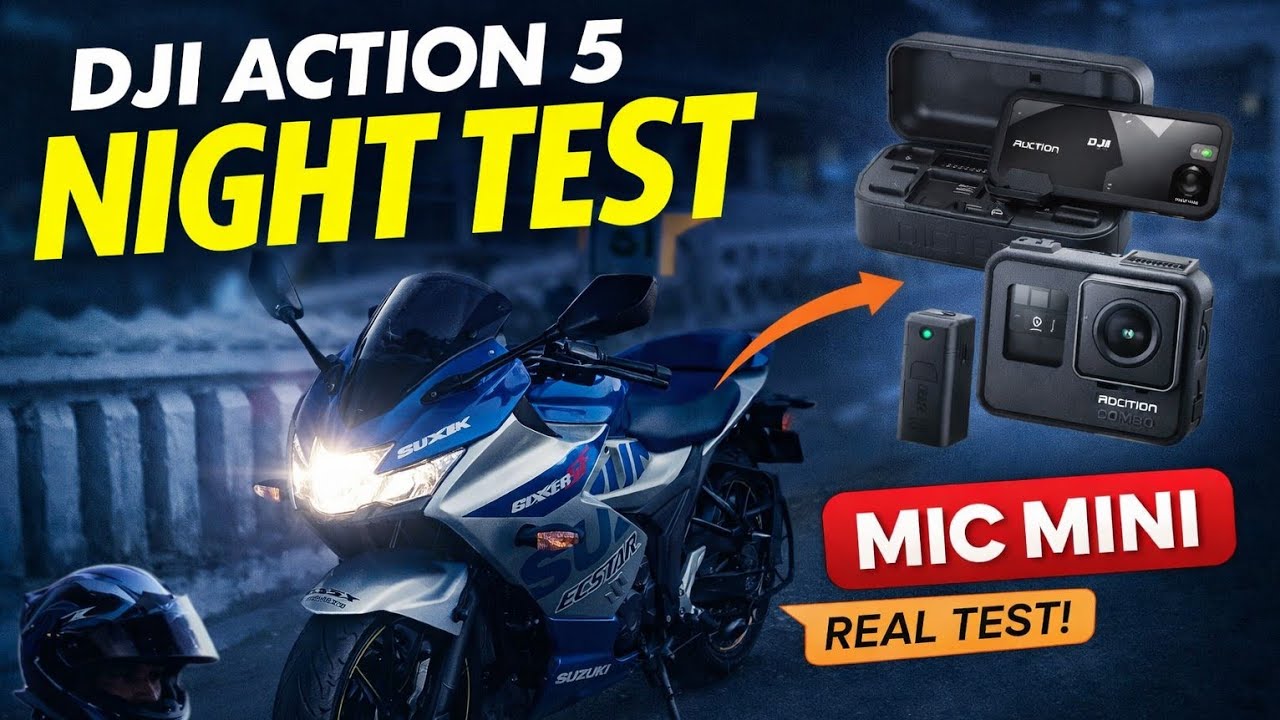Night Ride in Winter 🥶 | DJI Action 5 Pro Low Light Test | Bengali Motovlog