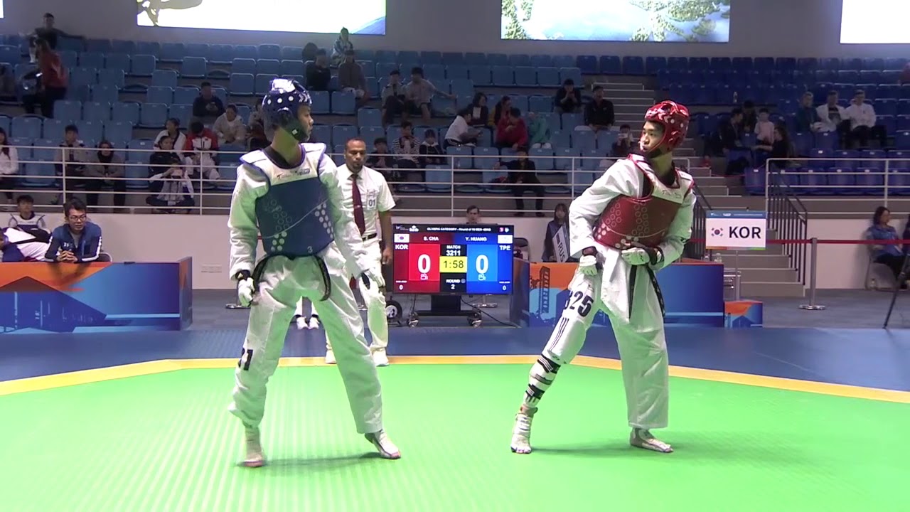 Men  68kg Round of 16|YU JEN HUANG （TPE） VS SUNHYUNG CHA （KOR）