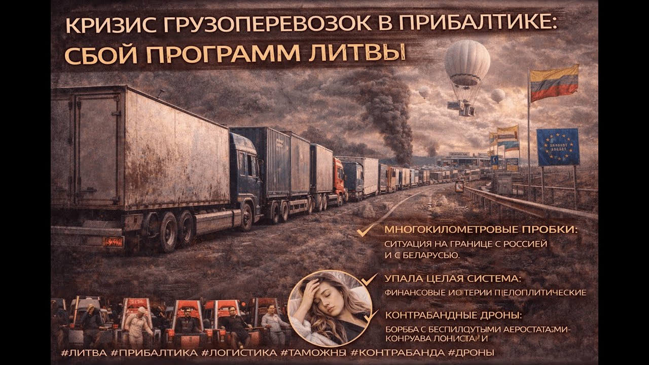 Транспортный коллапс 2026: Почему встала граница Литвы, «война шаров» и новые пошлины ЕС
