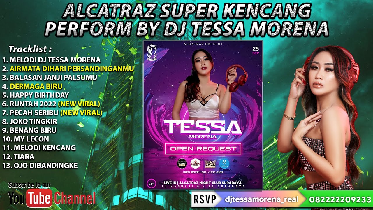 FUNKOT FULLBASS OKTOBER 2022 ALCATRAZ CLUB SURABAYA FULL PERFORM BY DJ TESSA MORENA
