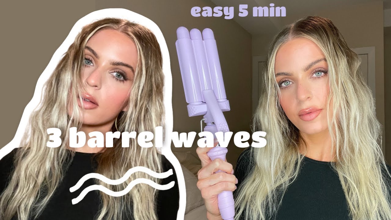EASY 5MIN *UPDATED* SOFT WAVE 3-BARREL WAVER TUTORIAL