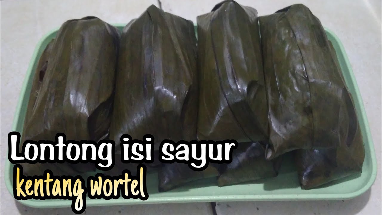 Cara mudah membuat lontong isi kentang wortel