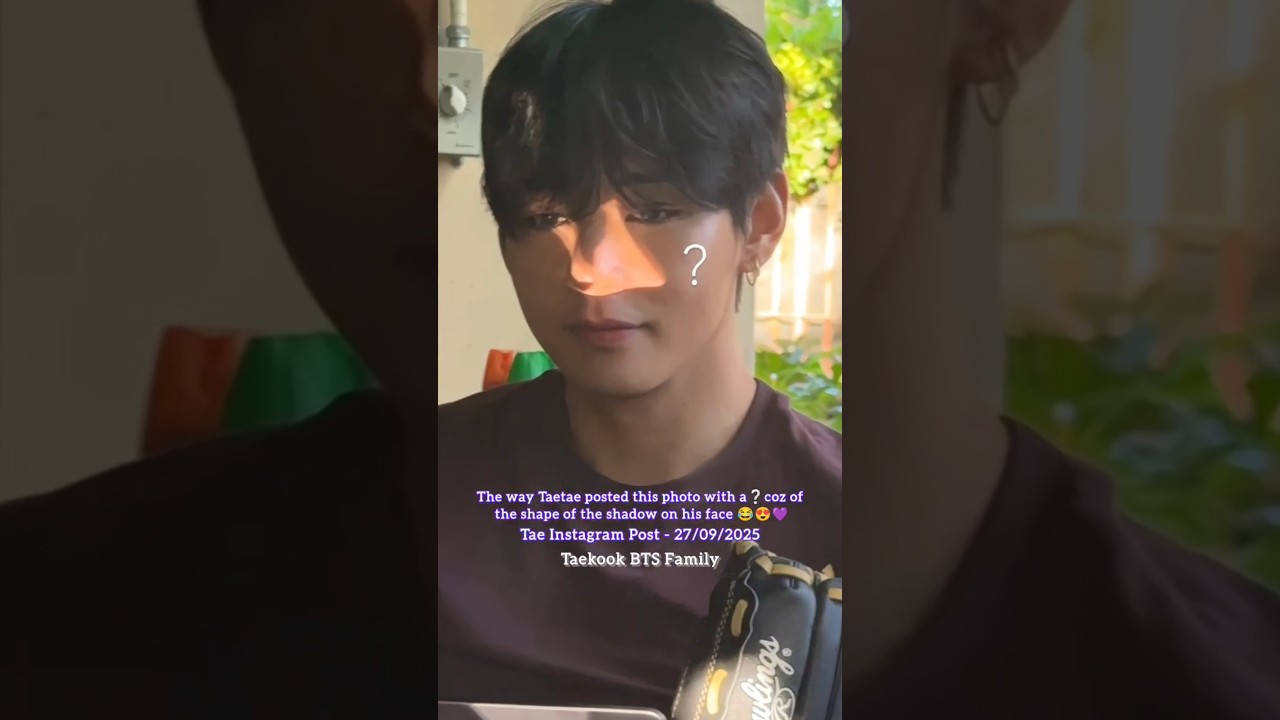 Taetae is wondering what this is? 😂😍💜 | Taehyung Instagram Update 27/09/2025