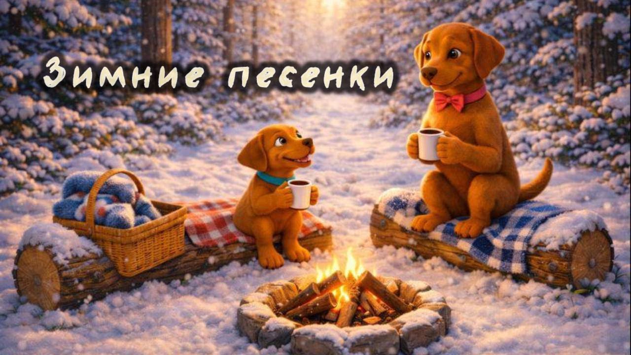 Зимние песенки у костра и ёлки ❄️ Шей и Фин