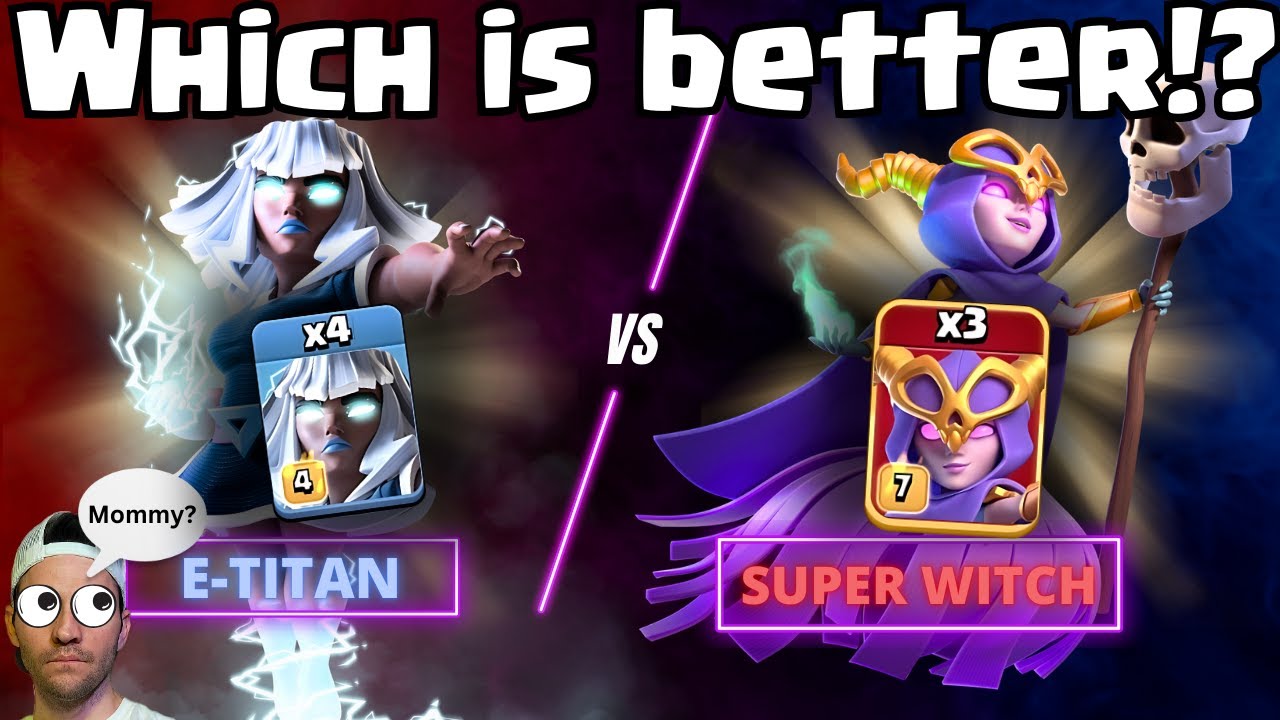 I compare E-TITANS & SUPER WITCHES head to head to find out which is better! | TH16 Best Attacks