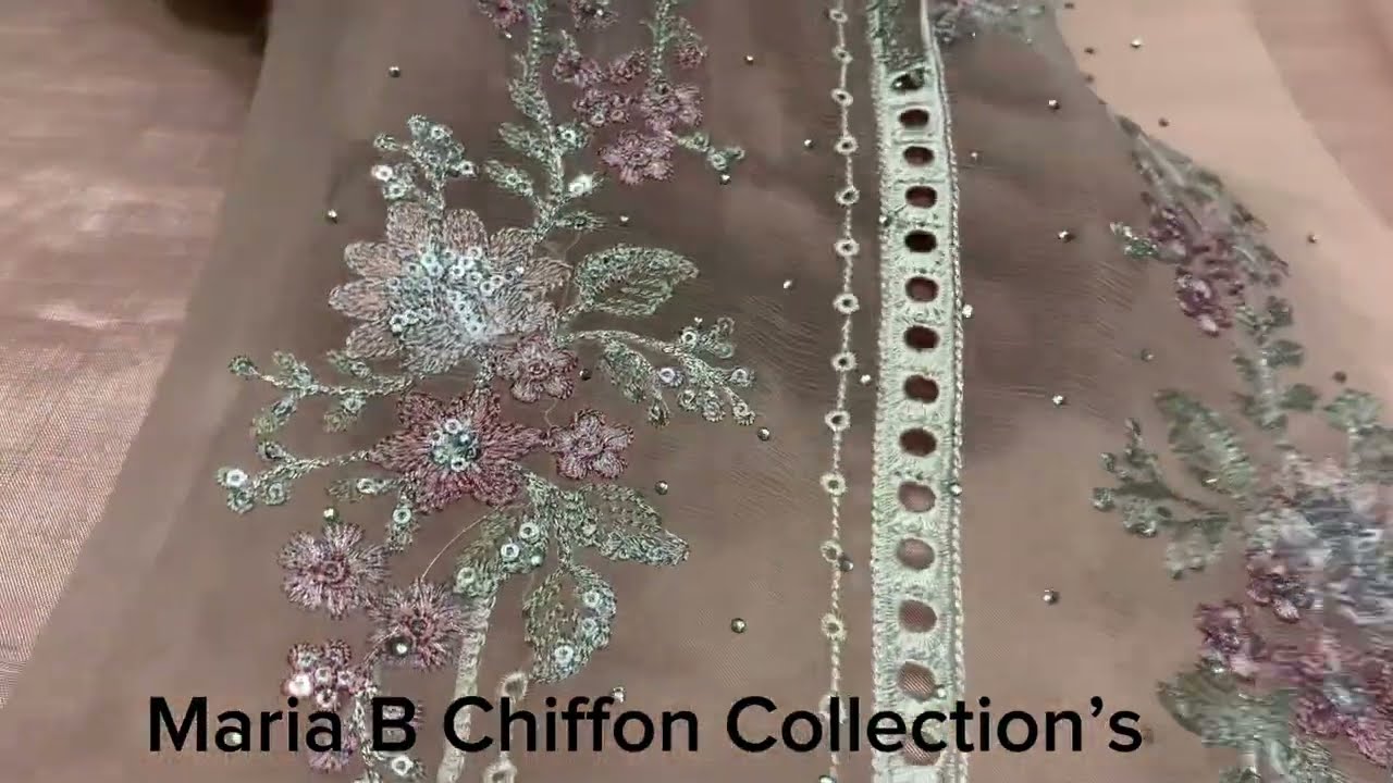 Maria b 🔥party wear pure chiffon collection 💯 | stitching available 