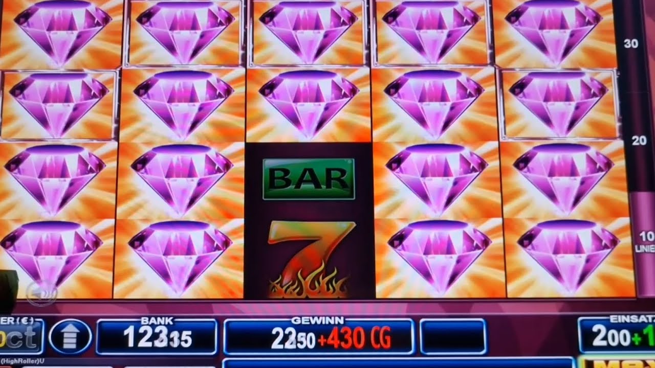 Vollbild Diamanten 💎 auf 3 Euro Fach Bally Wulff Spielautomaten Casino Freispiele 